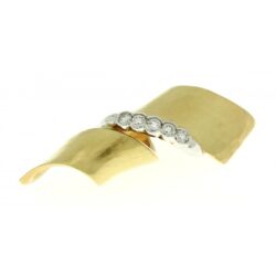 Ciondolo Sinuoso Donna in Oro 750 e Diamanti