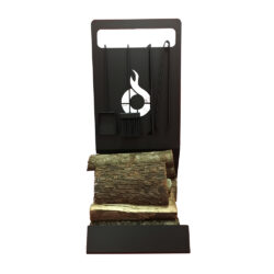 Kit Portalegna + Set Pulizia camino