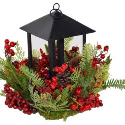 porta candela bacche rosse roseberry- lorenzon gift