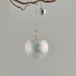 sfera vetro con led ø 12