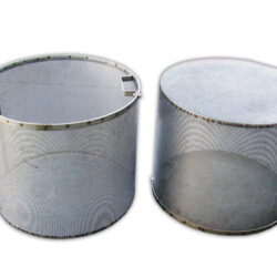 Cestello Forato Acciaio Inox con Manici 48 x 39