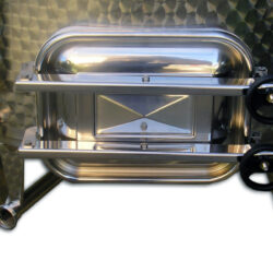 Serbatoio Acciaio Inox 1500 Litri Completa Con Botola