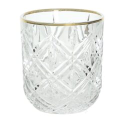 Bicchiere oro con motivo in rilievo Lucia, 6 pz