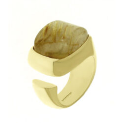 Anello Magnifico Donna in Oro 750 e Quarzo