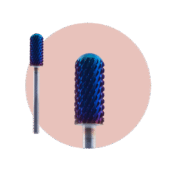 punte blu per fresa in carbonio