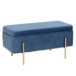 Cassapanca contenitore in velluto Glam