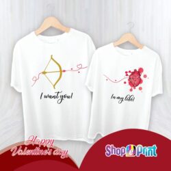 T-shirt da uomo & donna girocollo Arco e Cuore