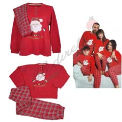 Irge Pigiama Natalizio Bambino Caldo Cotone