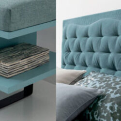 Letto tessile matrimoniale LEM