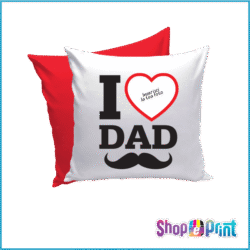 Cuscino Quadrato Festa del Papà I Love Dad