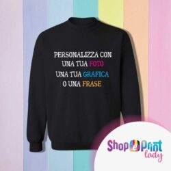 Felpa Girocollo Donna Personalizzabile