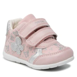 Sneakers Rose/Silver Bambina Geox Elthan