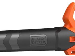 BLACK+DECKER Soffiatore Foglie a Batteria Litio Sistema Assiale, Velocità di soffiaggio 145 Km/h, Impugnatura Ergonomica 18 V 2.0 Ah, BCBL200L-QW
