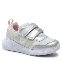 Sneakers Sprintye Girl Silver/Pink bambina Geox