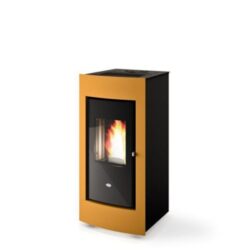 stufa pellet eva calor modello evelyn 12 kw canalizzazion