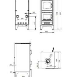 stufa a legna elite classica 13 kw clementi