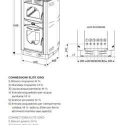 termostufa a legna elite idro 20 kw con forno