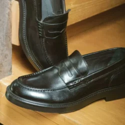 Mocassino Classico Artigianale Uomo Nero Kebo