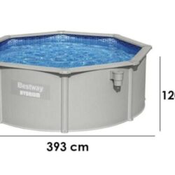 piscina metallo completa 360 x 120 h