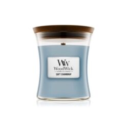 Candela Profumata Woodwick Soft Chambray