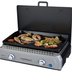 barbecue da tavolo a gas bf plancha lx 6 kw campingaz