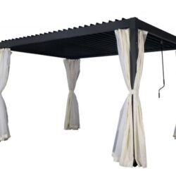 gazebo pergola con lamelle orientabili