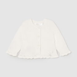 Cardigan Ecrù Neonata Mayoral