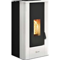 stufa a pellet termovana modello kube 9.0kw