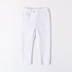 Pantalone Bambina Bianco Sarabanda