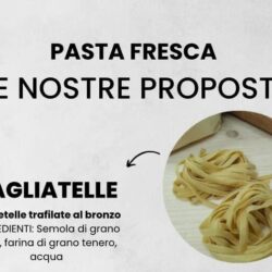 Tagliatelle di semolo di grano duro