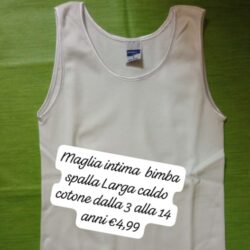 Maglia intima Bambina caldo cotone