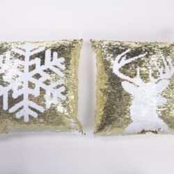 cuscino con paillettes reversibili 40 x 40 cm
