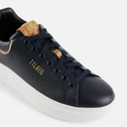 Sneakers Uomo in pelle liscia Blu Scuro 1ᴬ Classe