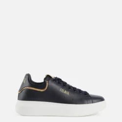 Sneakers Uomo in pelle liscia Blu Scuro 1ᴬ Classe