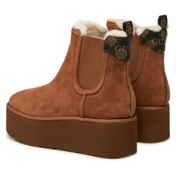 Stivaletti donna in Camoscio con Suola Piattaforma Guess