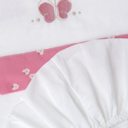 Lenzuola per Carrozzina Neonata Farfalla