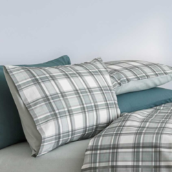 Linea Oro Coppia Federe Flanella 100% Cotone 50 x 80cm