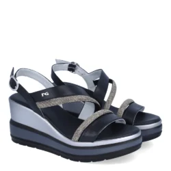 Sandali con zeppa Donna Nero Giardini