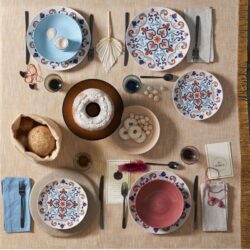 Tovaglia Rettangolare Volterra Albicocca cm 140 × 180