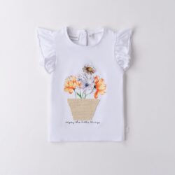 Maglietta Fiori Bambina
