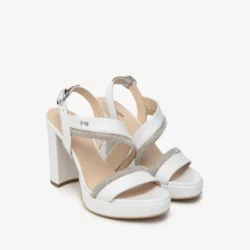 Sandali Sposa Bianchi in pelle Nero Giardini