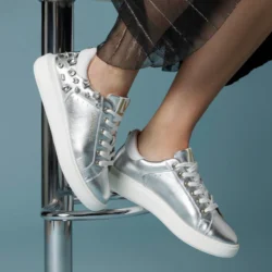 Sneakers Donna Sirio argento Lorenzo Mari