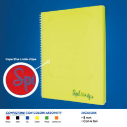 Quaderno maxi spiralato A4 spil spilblok4+dotted 80ff 5mm