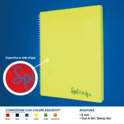 Quaderno maxi spiralato A4 spil spilblok4+dotted 80ff 5mm