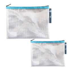 busta con zip mesh neutra conf.12 pezzi