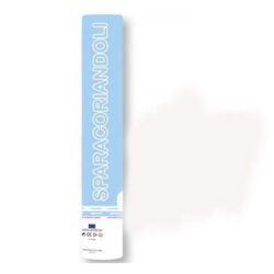 cannone spara coriandoli 40 cm celeste