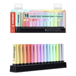 evidenziatore stabilo boss colori assortiti 15 pezzi
