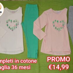 Completo cotone Bambina 36 mesi Ativo IN PROMO