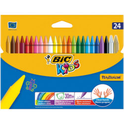 pastello a cera bic plastidecor kids