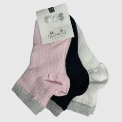 Calza Corta Bambina Cotone 3 Paia First Love